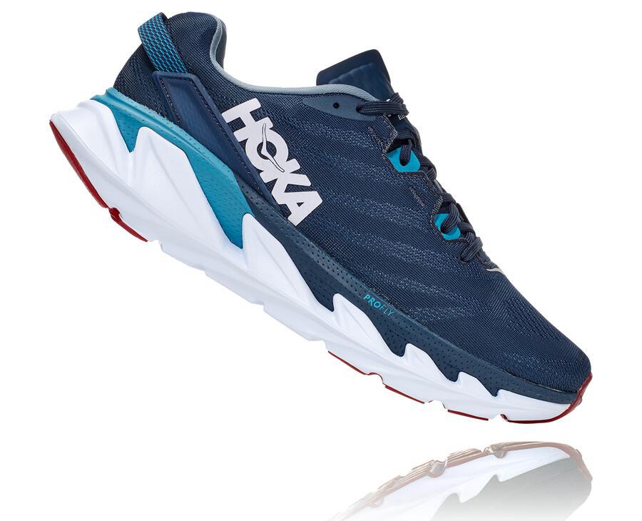 Hoka One One Koşu Ayakkabısı Erkek Lacivert/Beyaz - Elevon 2 - QP4680952